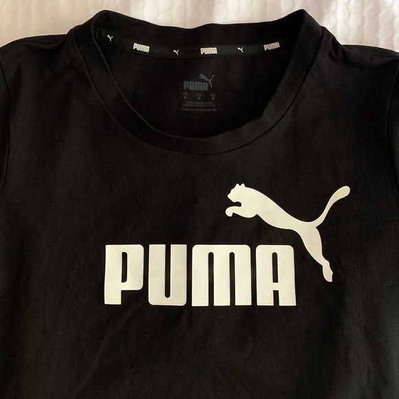 Puma black active crop top t-shirt - Picture 3 of 4
